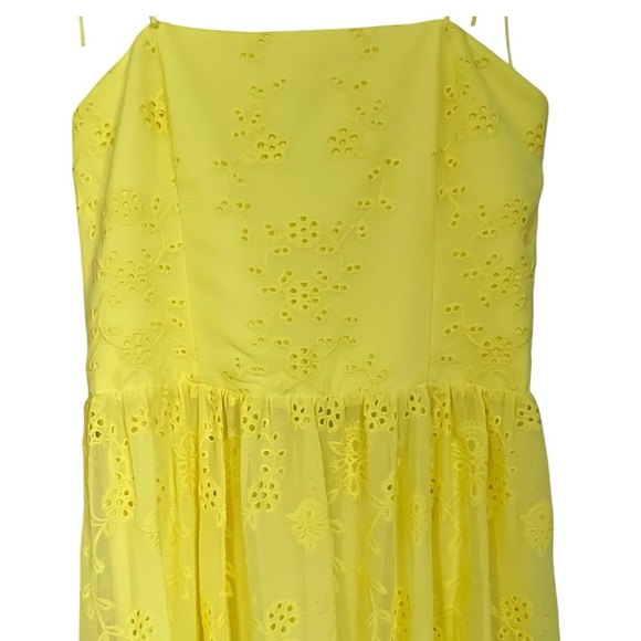 Alice + Olivia Juniper Tie Strap Maxi Dress – Lemon Size 2 NWT $695 Tag - Picture 7 of 10